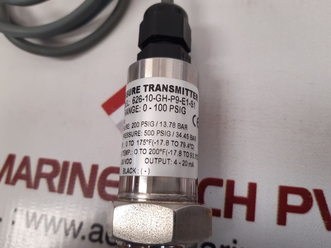 PRESSURE TRANSMITTER 626-10-GH-P9-E1-S1