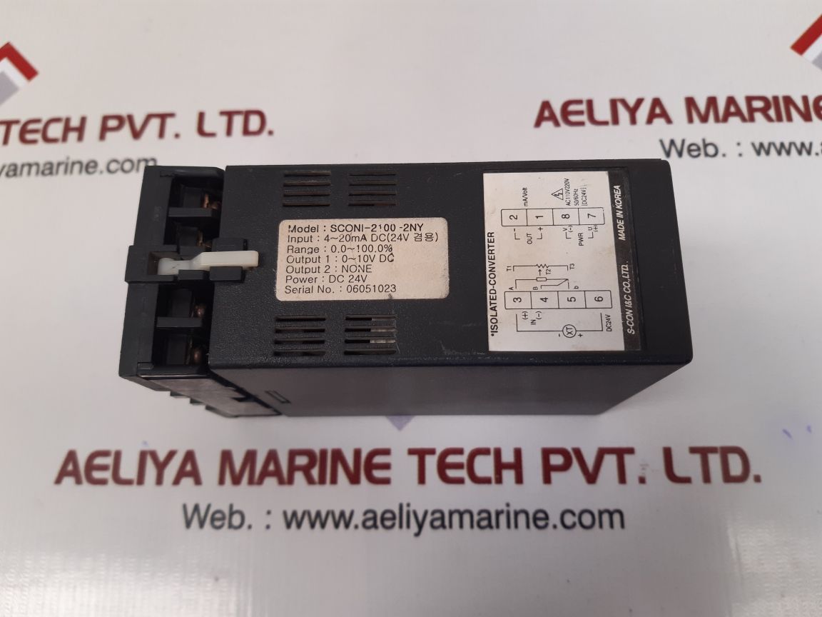 S-CON I&C SCONI-2100-2NY SIGNAL ISOLATED-CONVERTER
