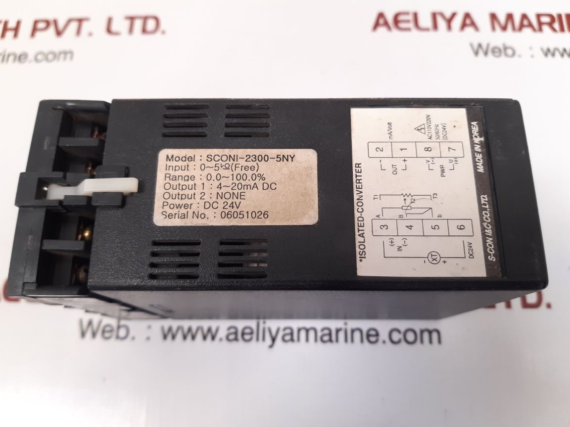 S-CON I&C SCONI-2300-5NY SIGNAL ISOLATED-CONVERTER