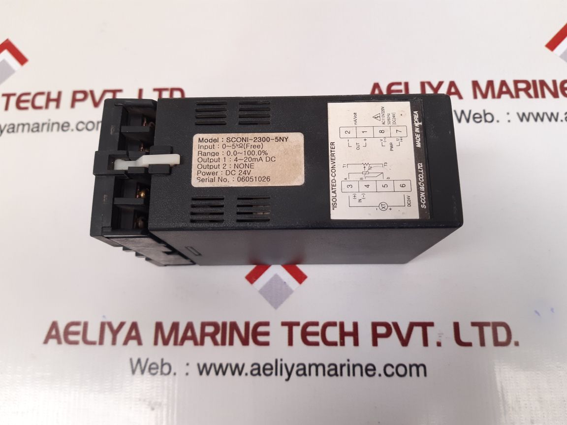 S-CON I&C SCONI-2300-5NY SIGNAL ISOLATED-CONVERTER