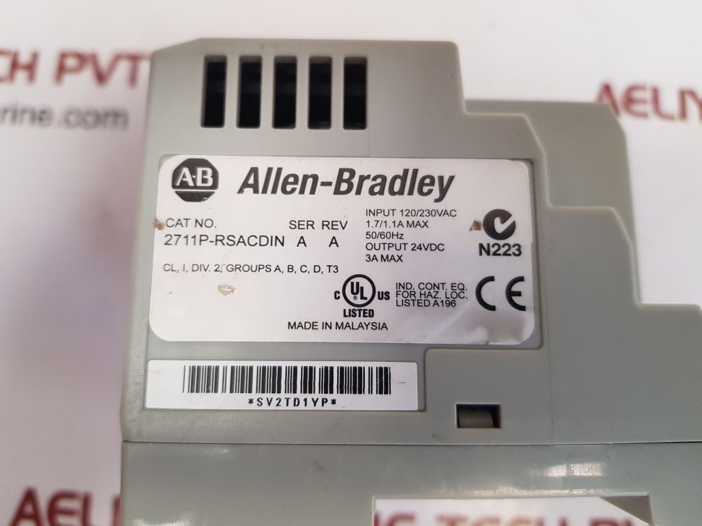 ALLEN-BRADLEY 2711P-RSACDIN POWER SUPPLY 24VDC
