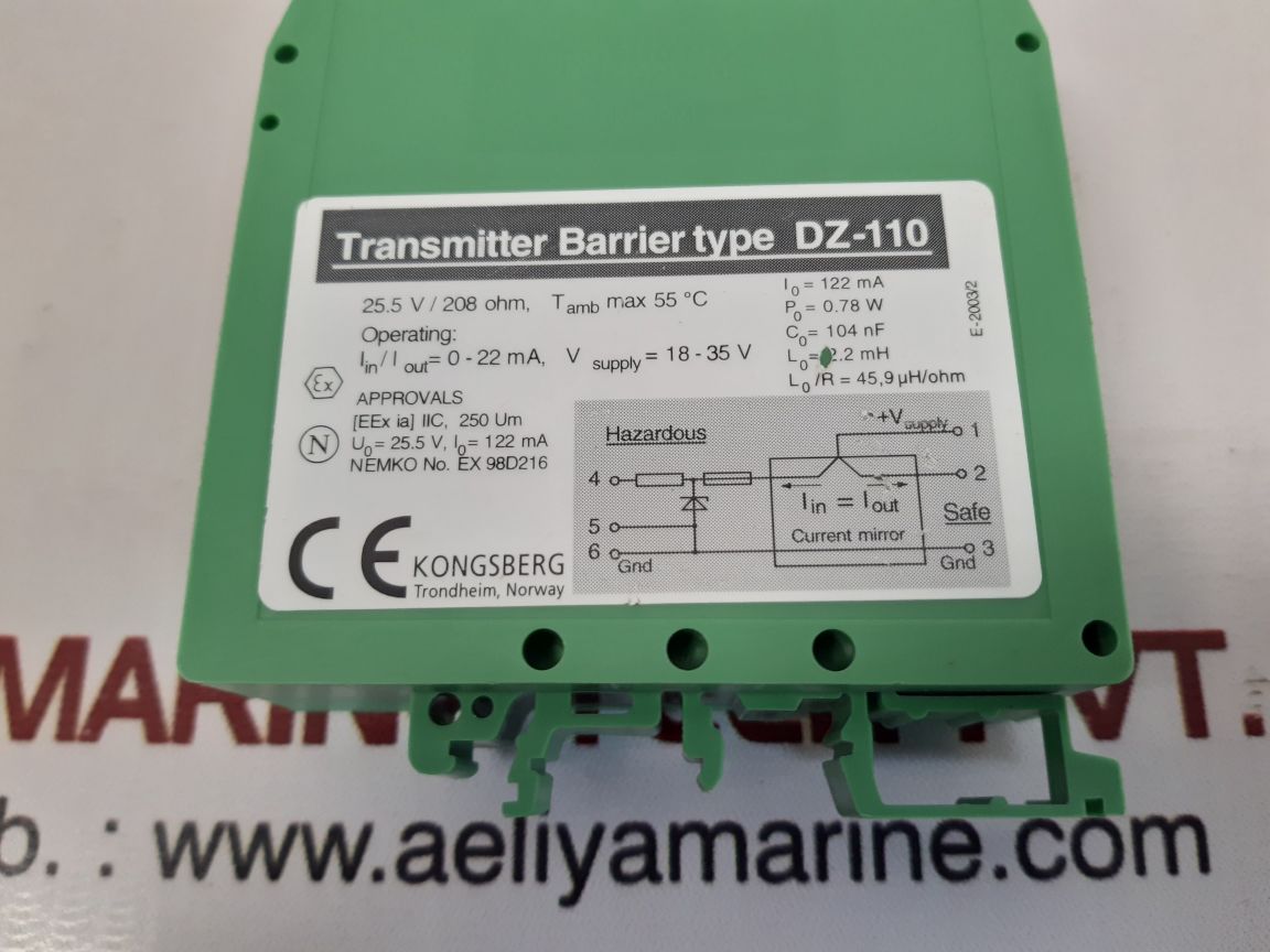 KONGSBERG DZ-110 TRANSMITTER BARRIER