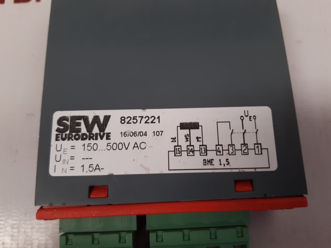 SEW EURODRIVE BME 1,5 8257221 MOTOR BRAKE RECTIFIER