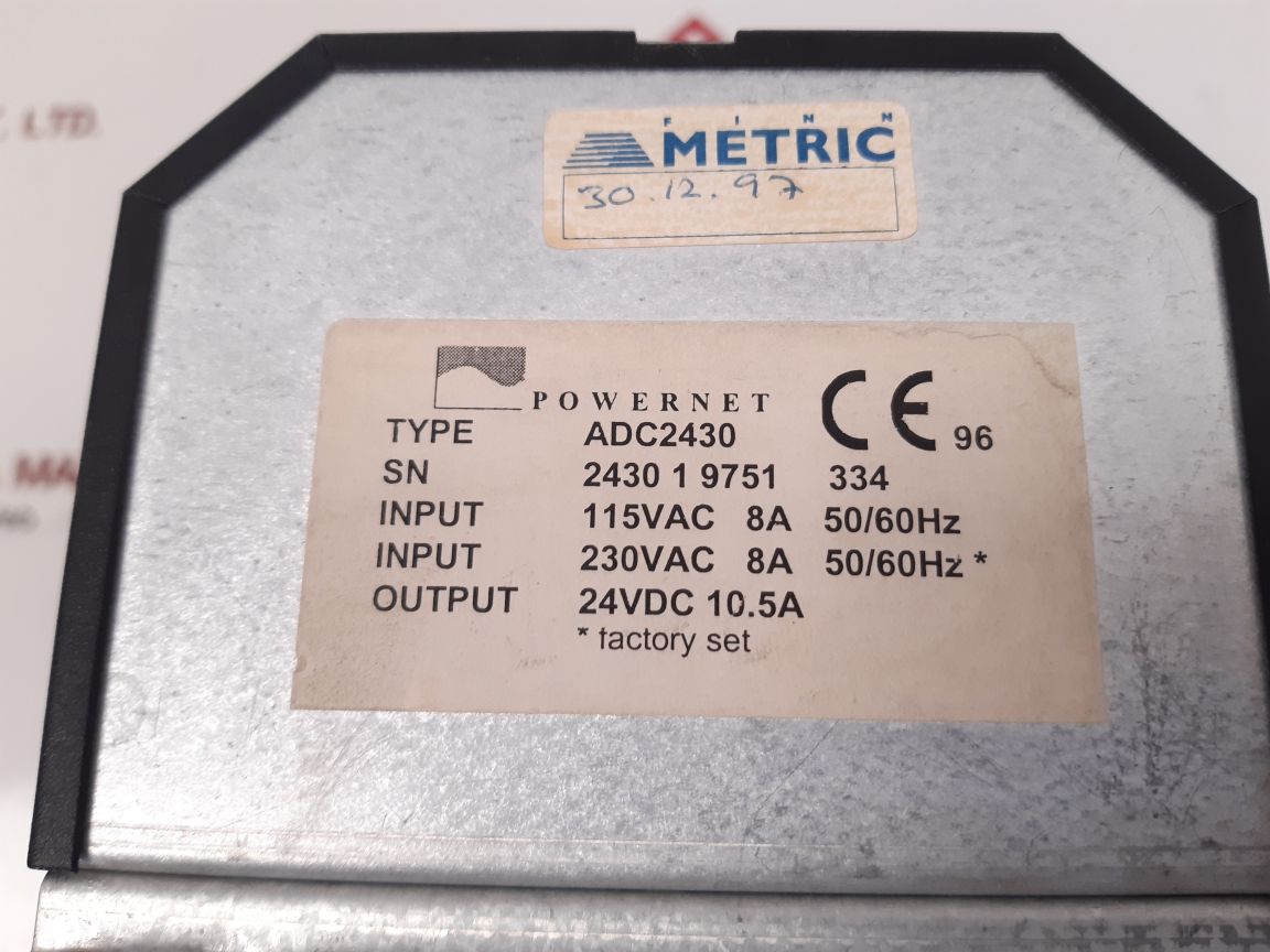 POWERNET ADC2430 POWER SUPPLY