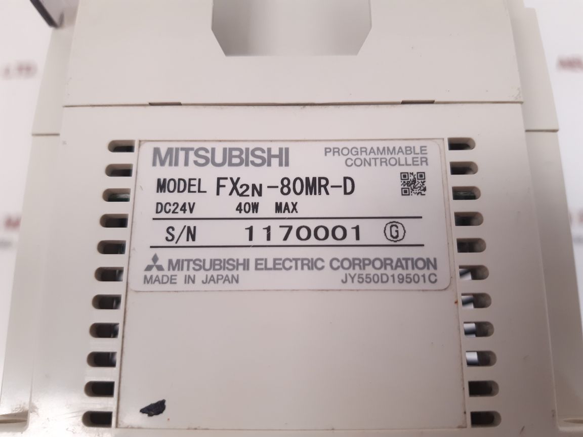 MITSUBISHI MELSEC FX2N-80MR-D PROGRAMMABLE CONTROLLER