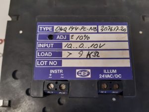NORCONTROL DEIF DLQ 144-PC-NB RPM METER