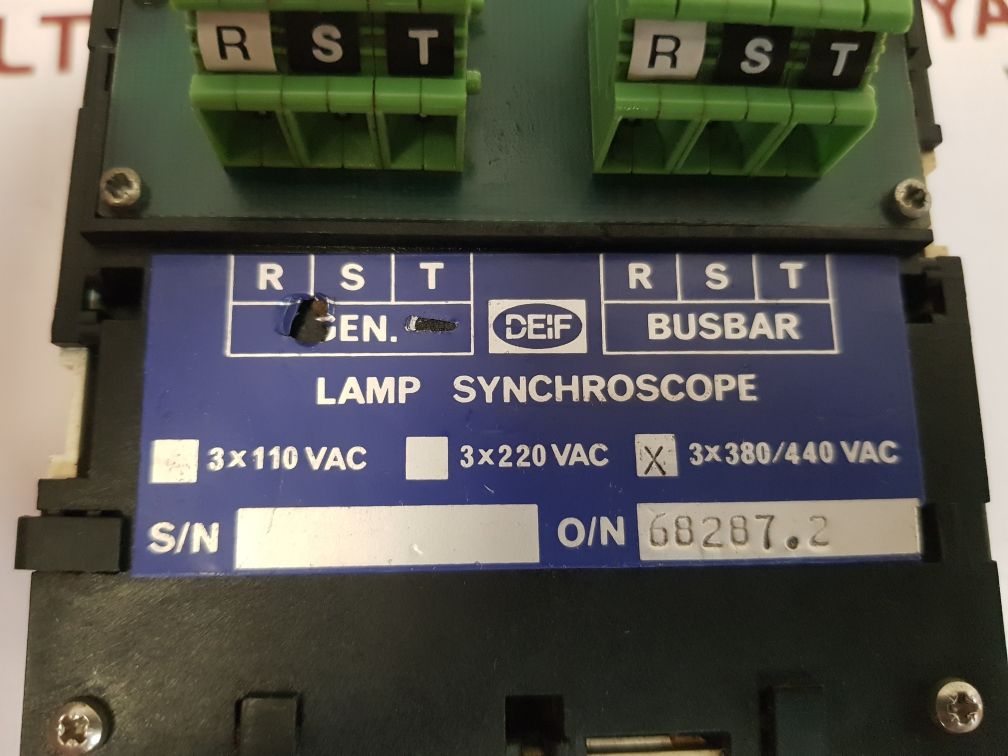 DEIF LAMP SYNCHROSCOPE 68287.2