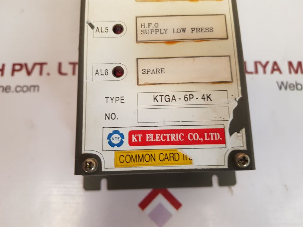 KT ELECTRIC KTGA-6P-4K GROUP ANNUNCIATOR
