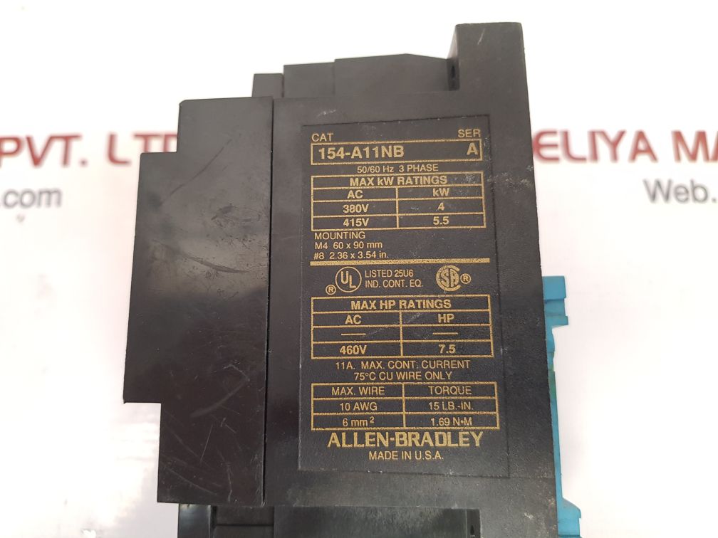 ALLEN-BRADLEY 154-A11NB MOTOR STARTING TORQUE CONTROLLER