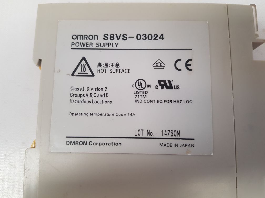 OMRON S8VS-03024 SWITCHING POWER SUPPLY