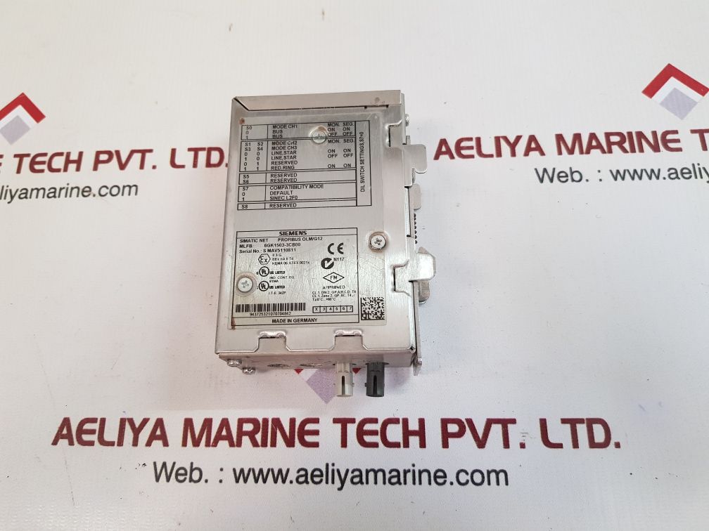 SIEMENS SIMATIC NET PROFIBUS OLM/G12 OPTICAL LINK MODULE