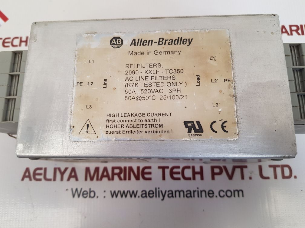 ALLEN-BRADLEY 198785-Q01 RFI AC FILTERS MODEL