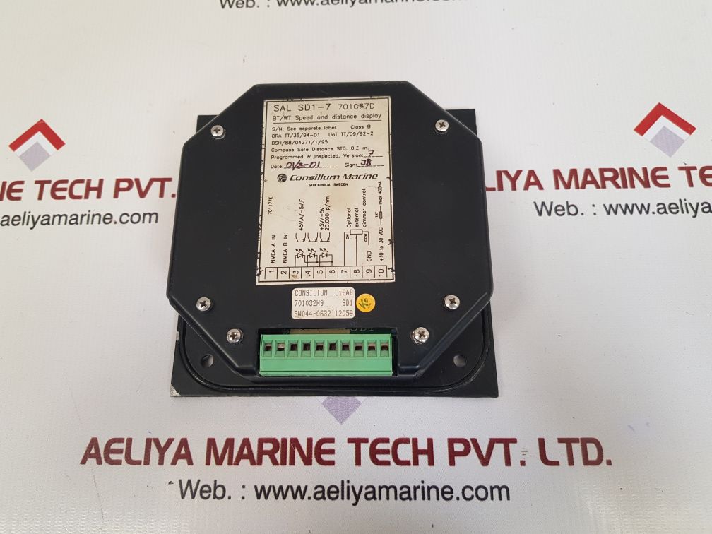 CONSILIUM SAL SD1-7 701067D SPEED AND DISTANCE DISPLAY