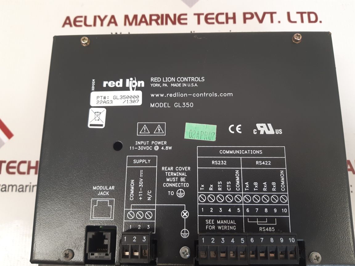 RED LION GL350 OPERATOR INTERFACE PANEL DISPLAY
