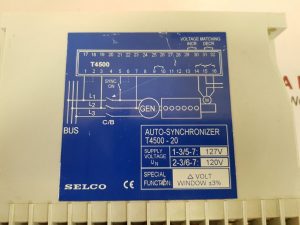 SELCO T4500-20 AUTO-SYNCHRONIZER