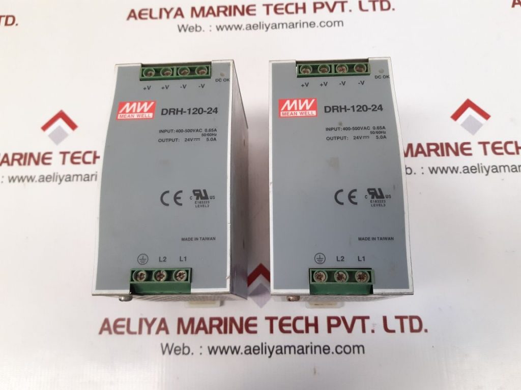 MEAN WELL DRH-120-24 POWER SUPPLY 24V--- 5.0A