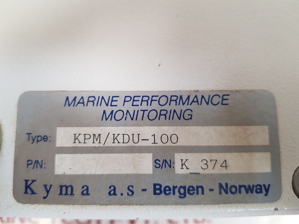 KYMA KPM/KDU-100 PERFORMANCE MONITORING