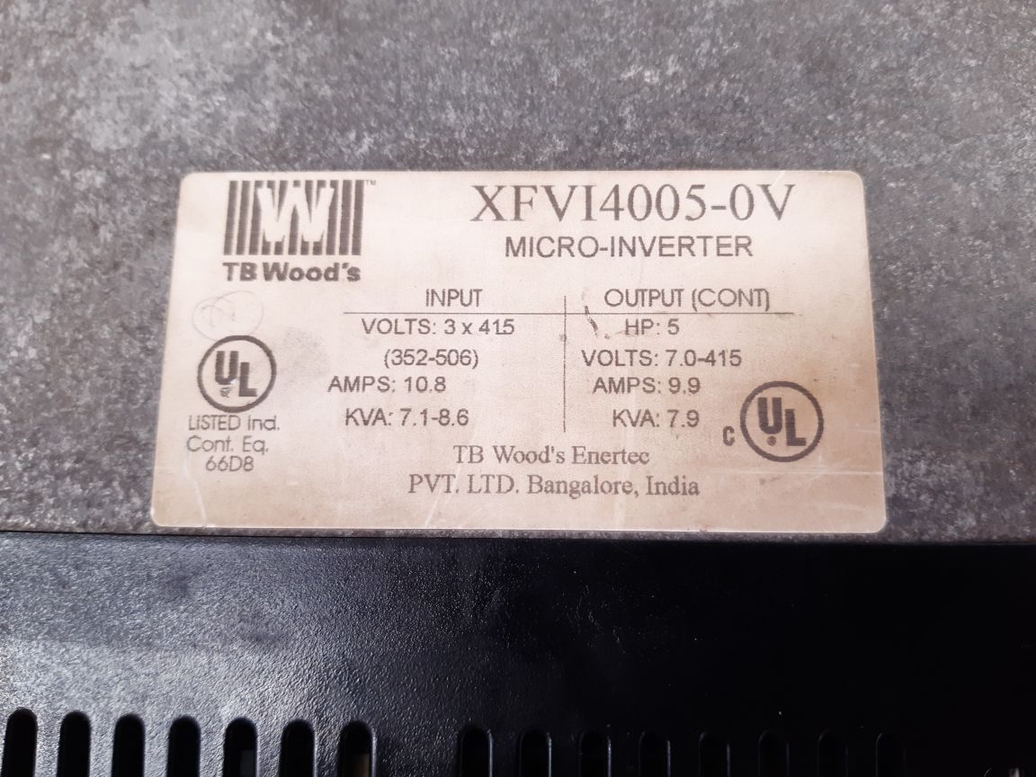 TB WOOD'S XFVI4005-0V MICRO-INVERTER