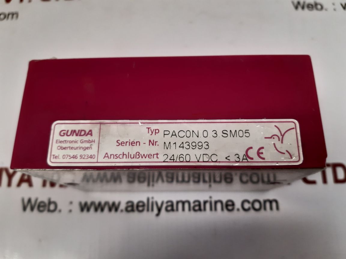 GUNDA PAC0N.0.3.SM05 COLIBRI MINIPAC M0623