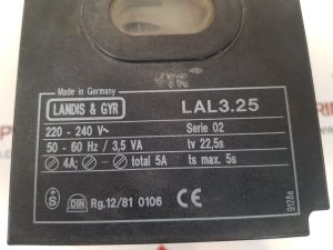 LANDIS & GYR LAL3.25 OIL BURNER CONTROLLER