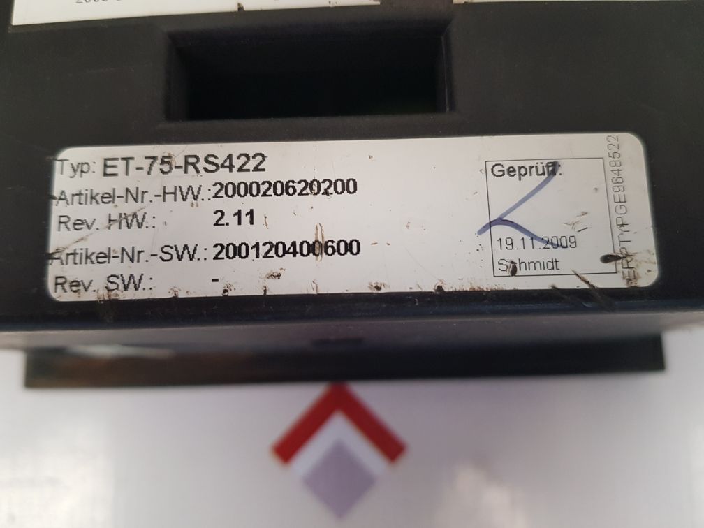 STAHL ET-75-RS422 OPERATOR TERMINAL