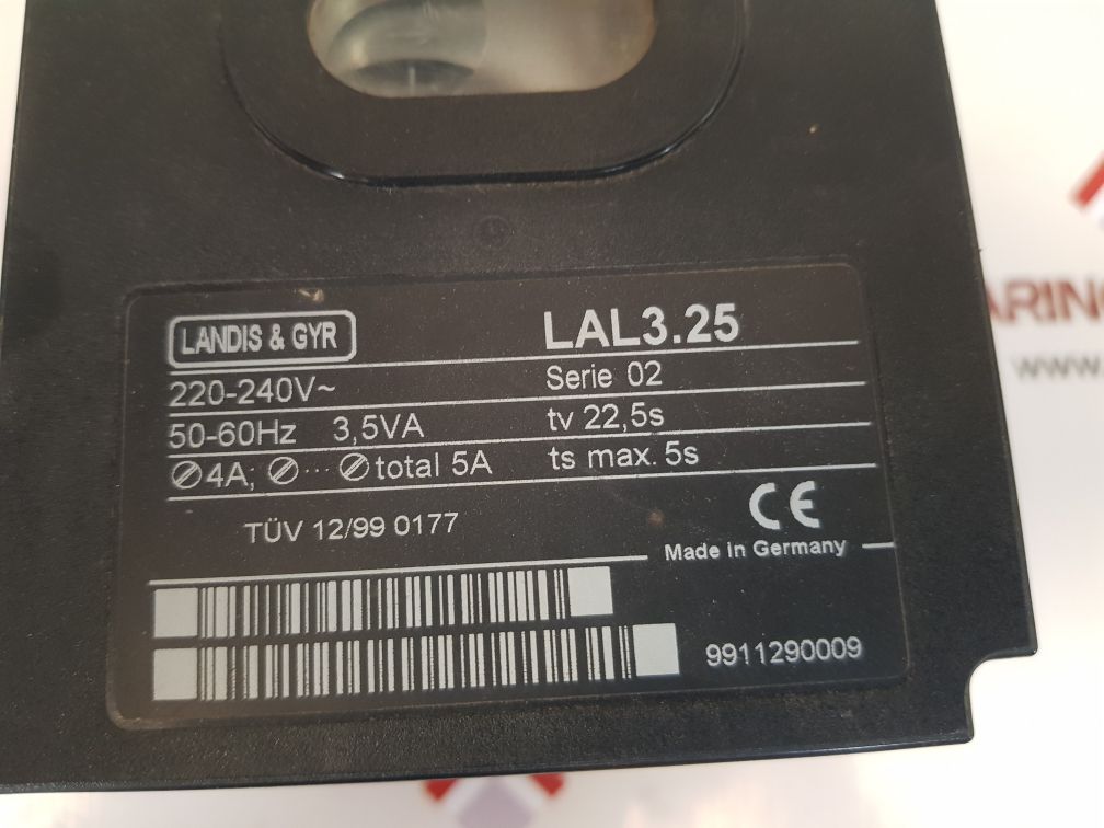 LANDIS & GYR LAL3.25 BOILER PROGRAM CONTROL