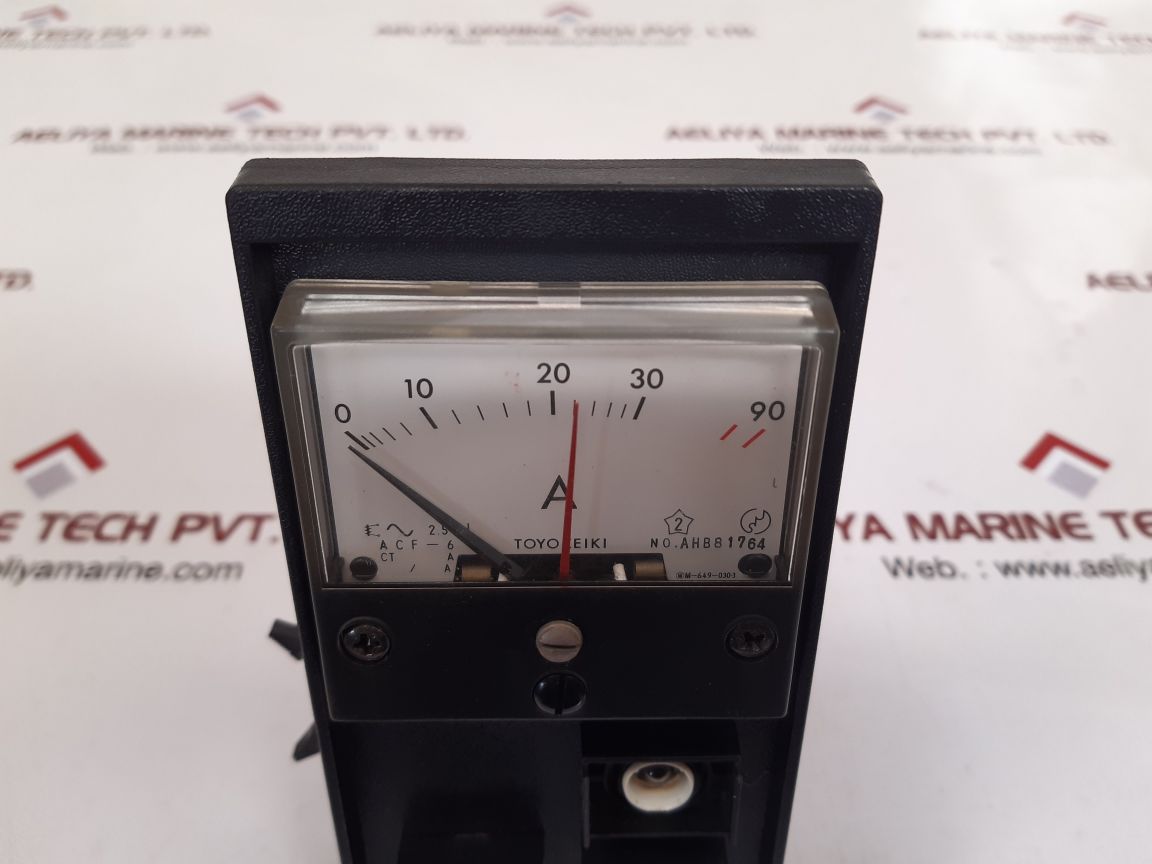 TOYO KEIKI ACF-6 AMP PANEL METER