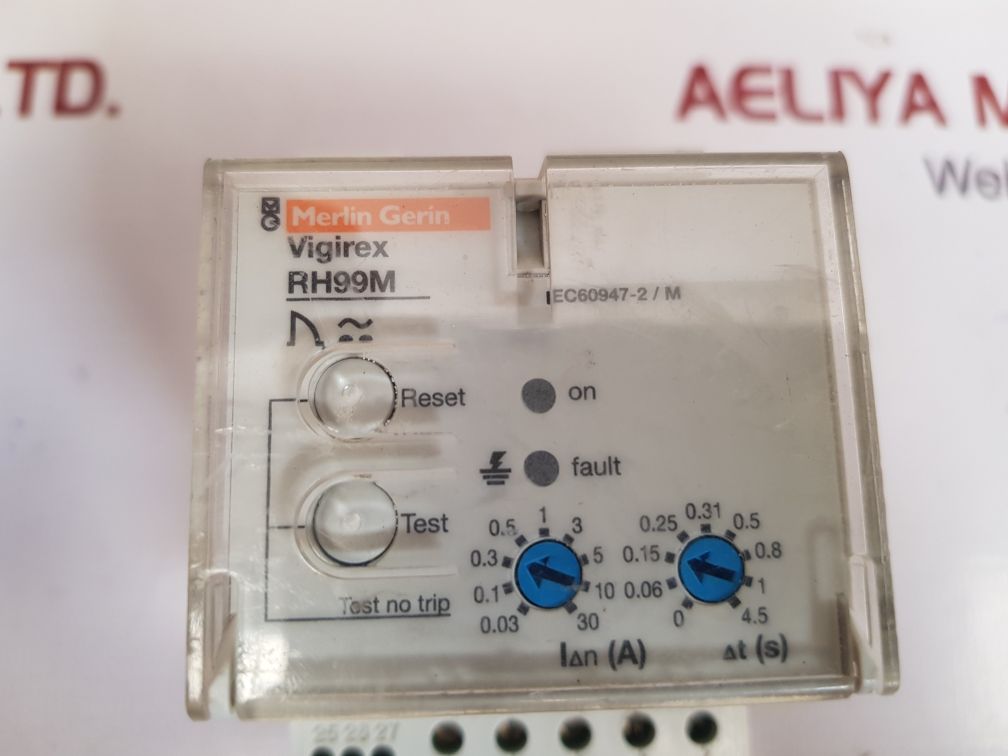 MERLIN GERIN VIGIREX RH99M CURRENT PROTECTION RELAY