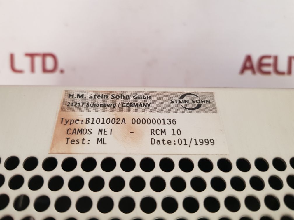 STEIN SOHN CAMOS NET-RCM 10 REEFER CONTAINER MONITORING B101002A 000000136