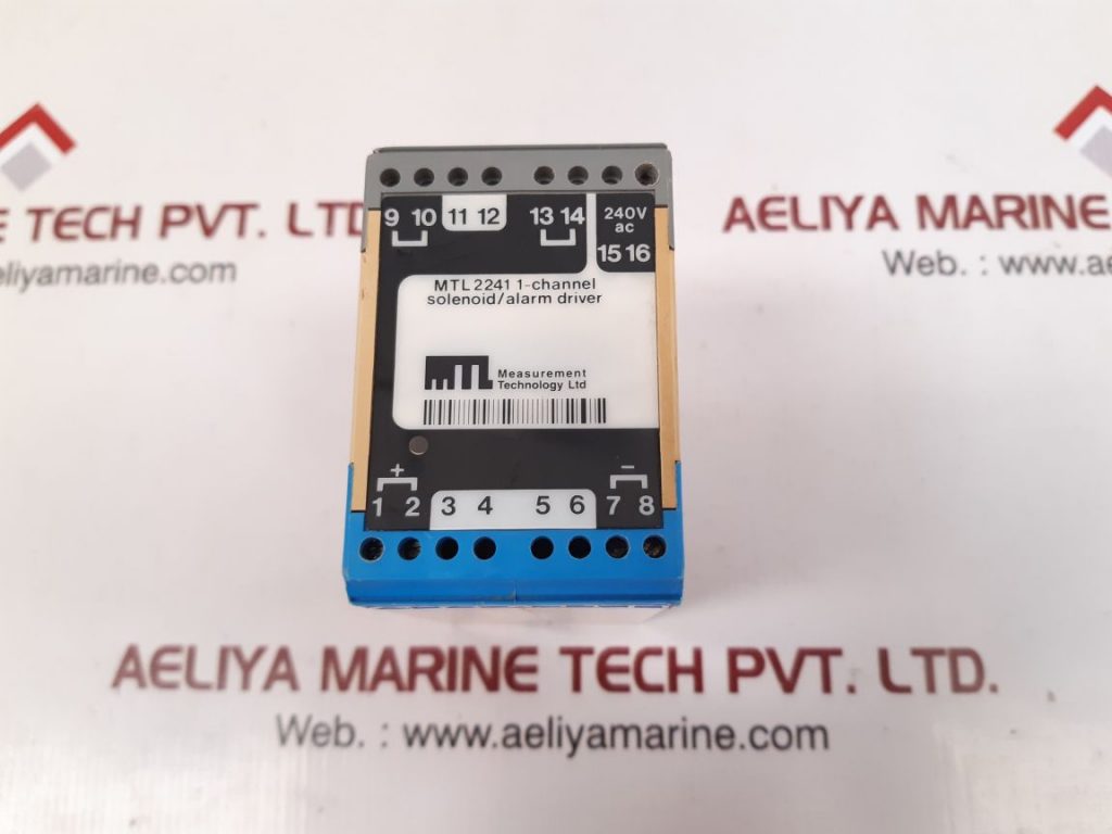 MTL-MEASUREMENT MTL 2241 1-CHANNEL SOLENOID/ALARM DRIVER