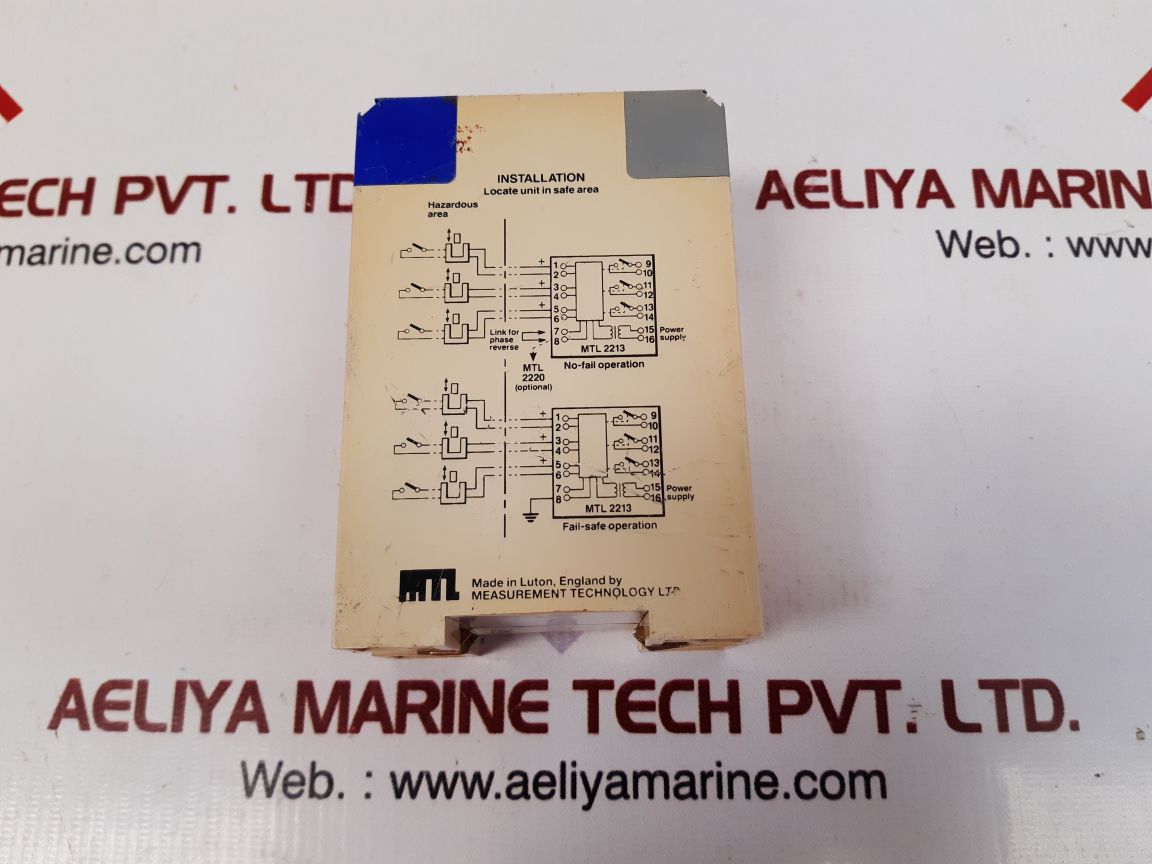 MEASUREMENT TECHNOLOGY MTL 2213 3-CHANNEL SWITCH/PROXIMITY DETECTOR RELAY