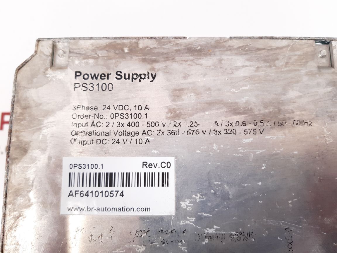 B&R PS3100 POWER SUPPLY 0PS3100.1