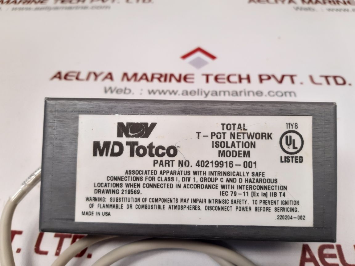 MD TOTCO 40219916-001 TOTAL T-POT NETWORK ISOLATION MODEM