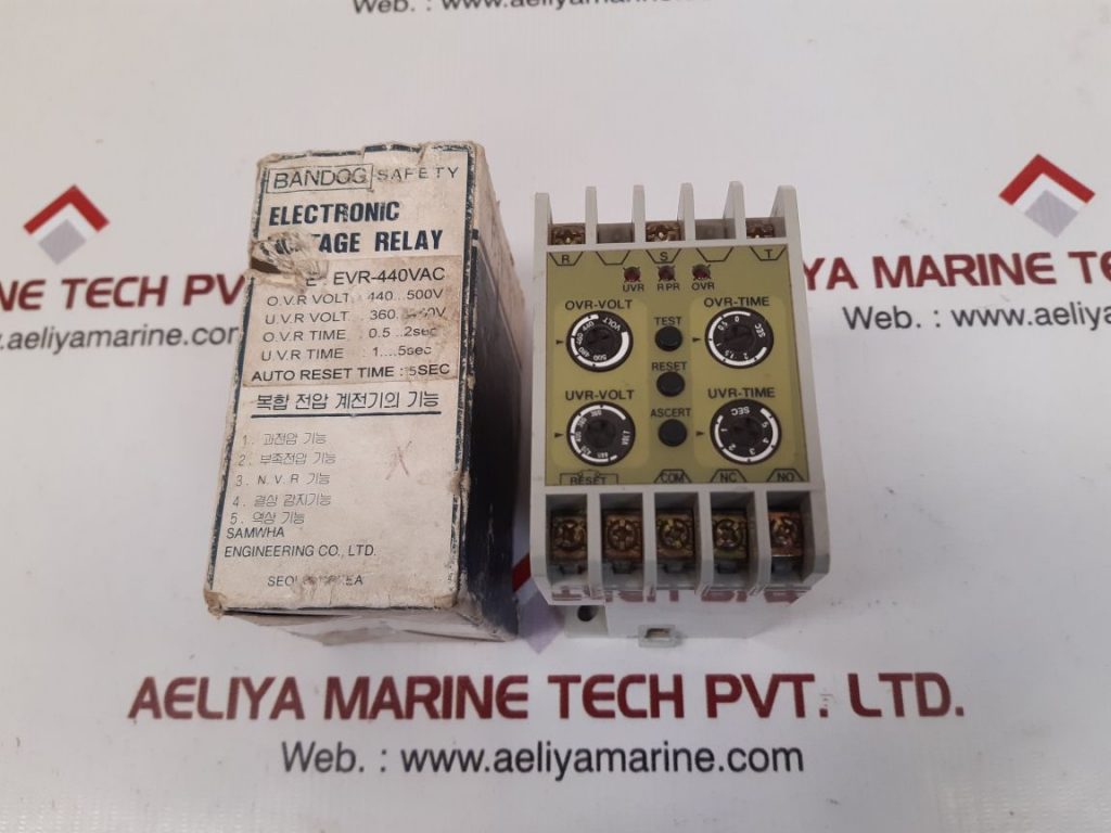 SAMWHA EVR ELECTRONIC VOLTAGE RELAY EVR-440VAC