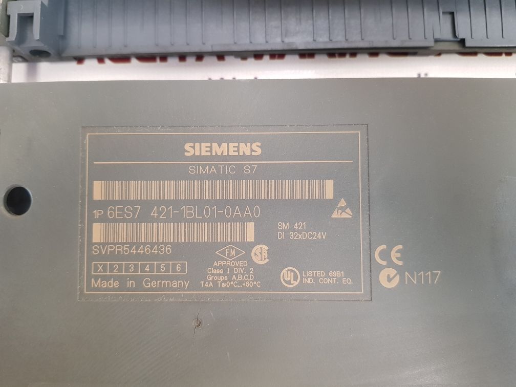 SIEMENS SIMATIC S7 DIGITAL INPUT MODULE 6ES7 421-1BL01-0AA0