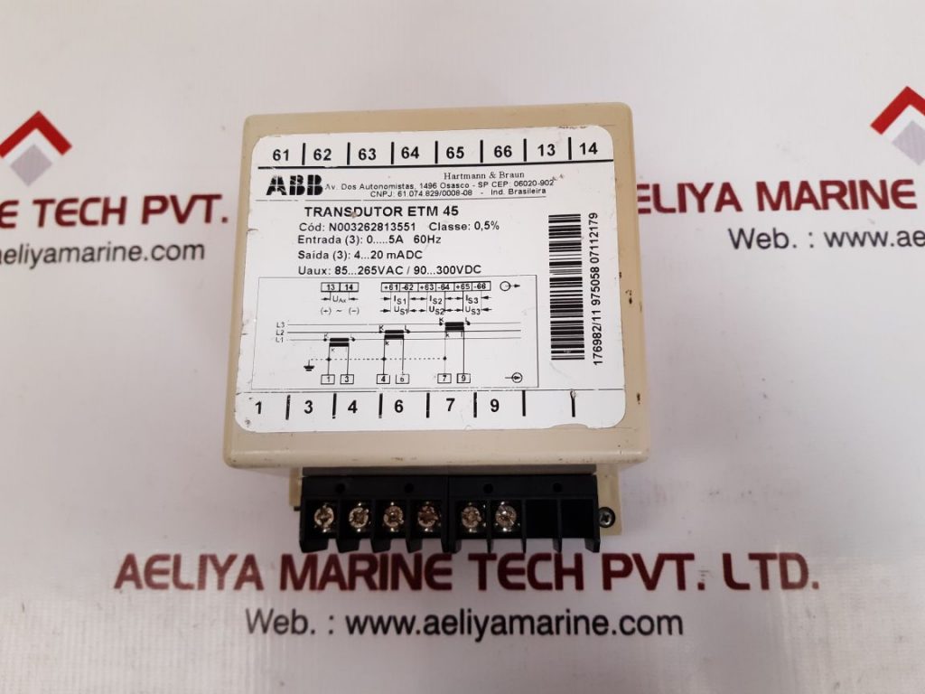 ABB N003262813551 TRANSDUCER ETM 45