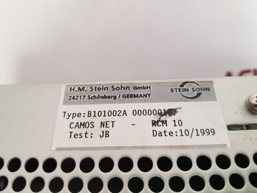 STEIN SOHN B101002A 000000107 REEFER CONTAINER MONITORING