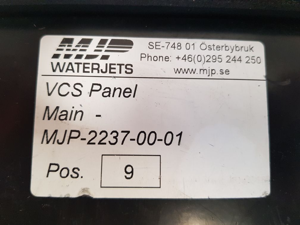 MJP WATERJETS 2237-00-01VCS PANEL