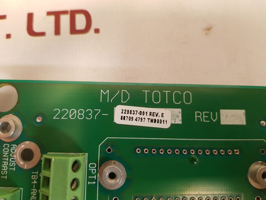 M/D TOTCO 220837-001 PCB CARD
