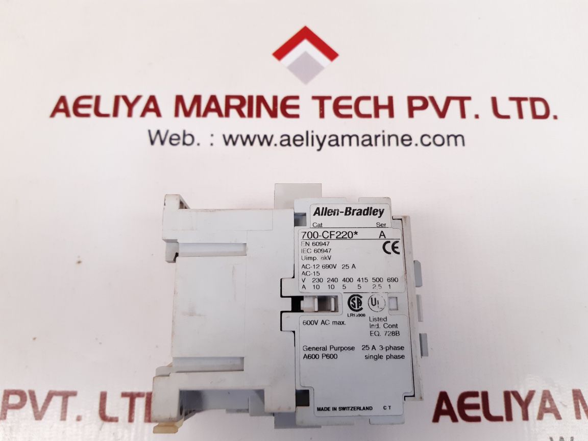 ALLEN-BRADLEY 700-CF220 CONTROL RELAY SER A