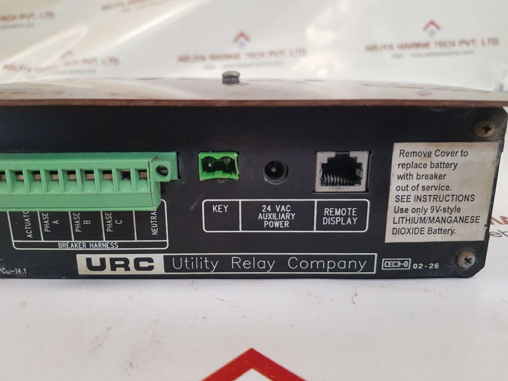 UTILITY RELAY COMPANY AC-PRO AC TRIP UNIT MICRO-CONTROLLER BASED