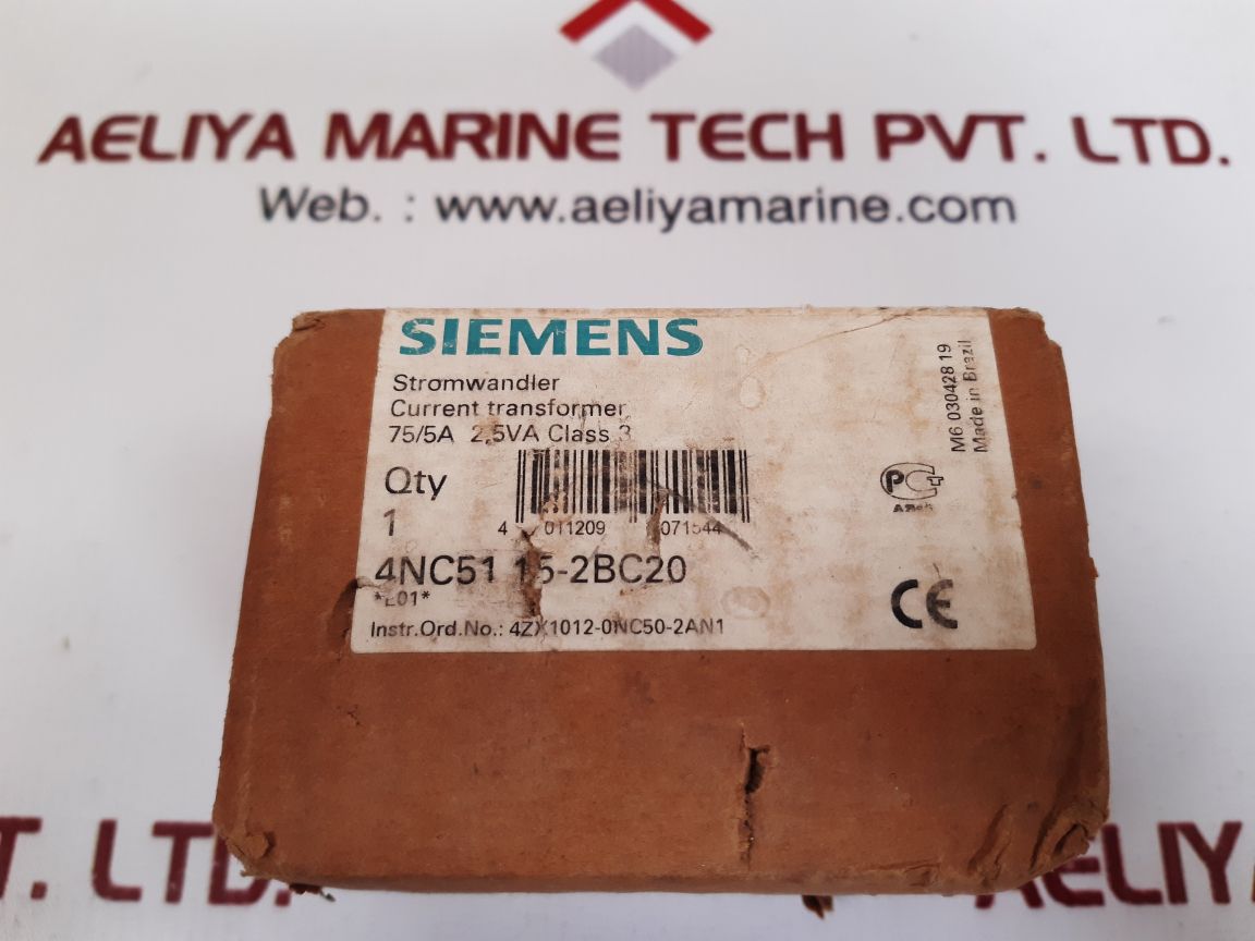 SIEMENS 4NC5115-2BC20 WINDOW CURRENT TRANSFORMER