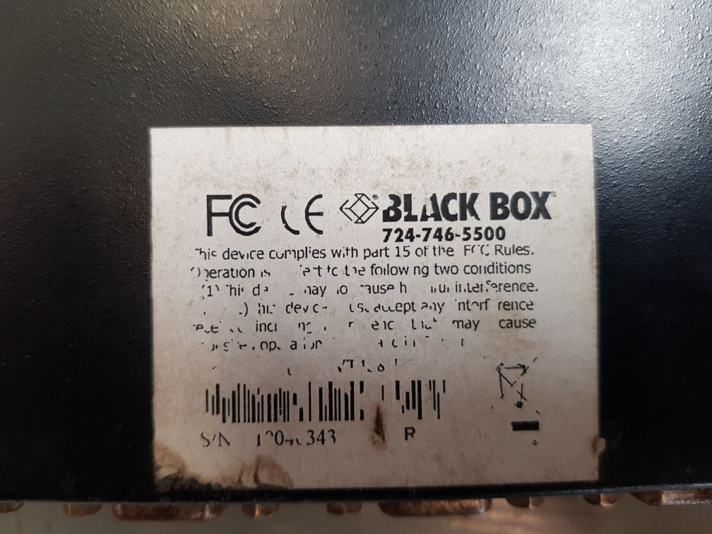 BLACK BOX KVT419A SERV TRAY KVM SWITCH