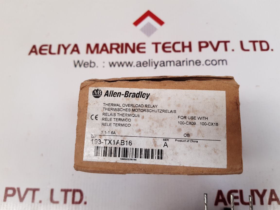 ALLEN-BRADLEY 193-TX1AB16 OVERLOAD RELAY