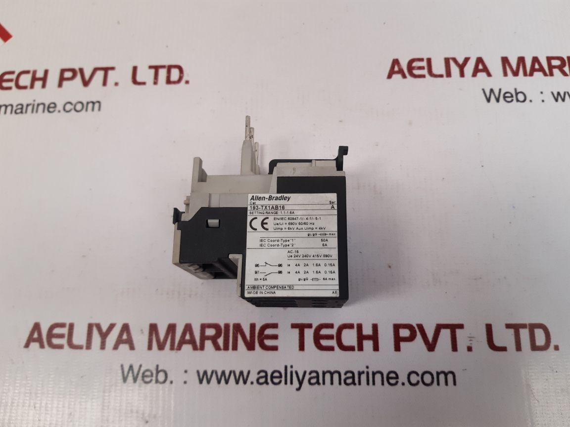 ALLEN-BRADLEY 193-TX1AB16 OVERLOAD RELAY