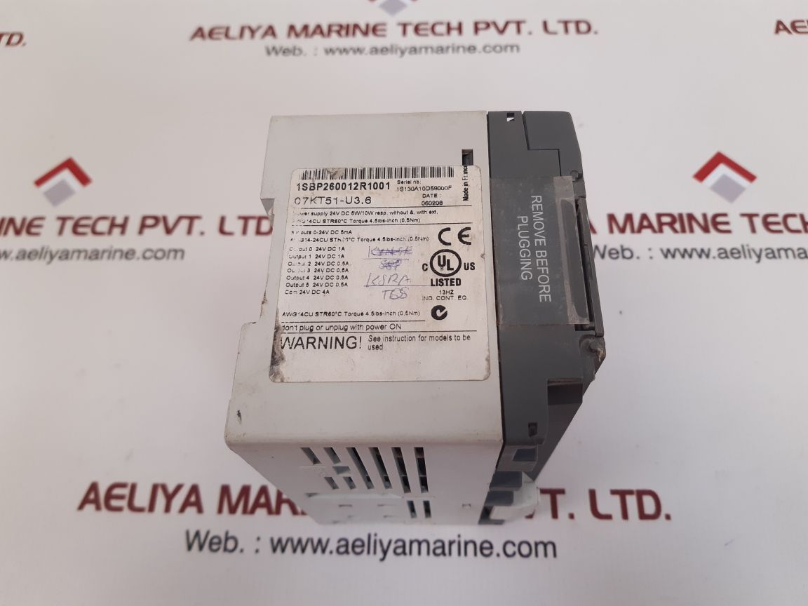 ABB 07KT51-U3.6 ADVANT CONTROLLER 31 BASIC UNIT 1SBP260012R1001