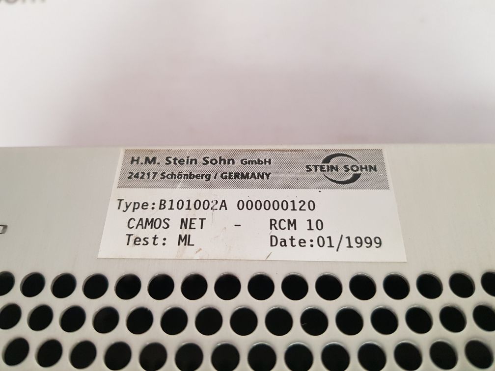 STEIN SOHN CAMOS NET- RCM 10 REEFER CONTAINER MONITORING B101002A 000000120