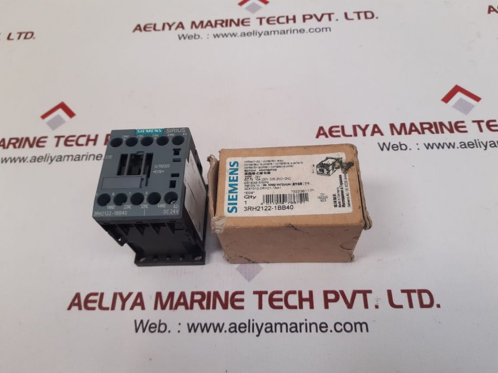 SIEMENS SIRIUS 3RH2122-1BB40 CONTACTOR RELAY DC 24V