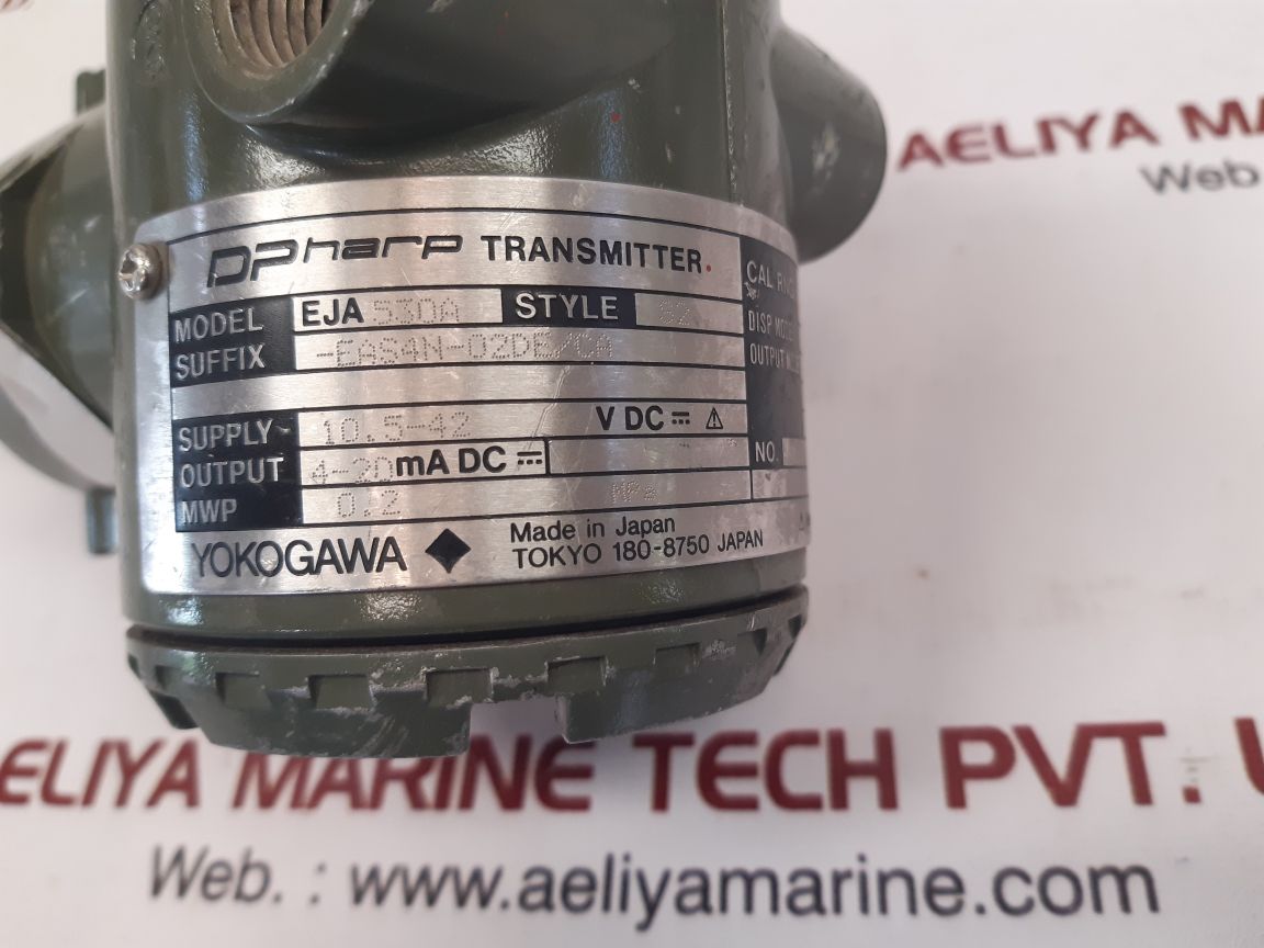 YOKOGAWA DPHARP EJA530A TRANSMITTER MODEL