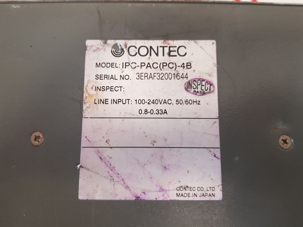 CONTEC IPC-BX/M400(PC)H/IPC-PAC(PC)-4B